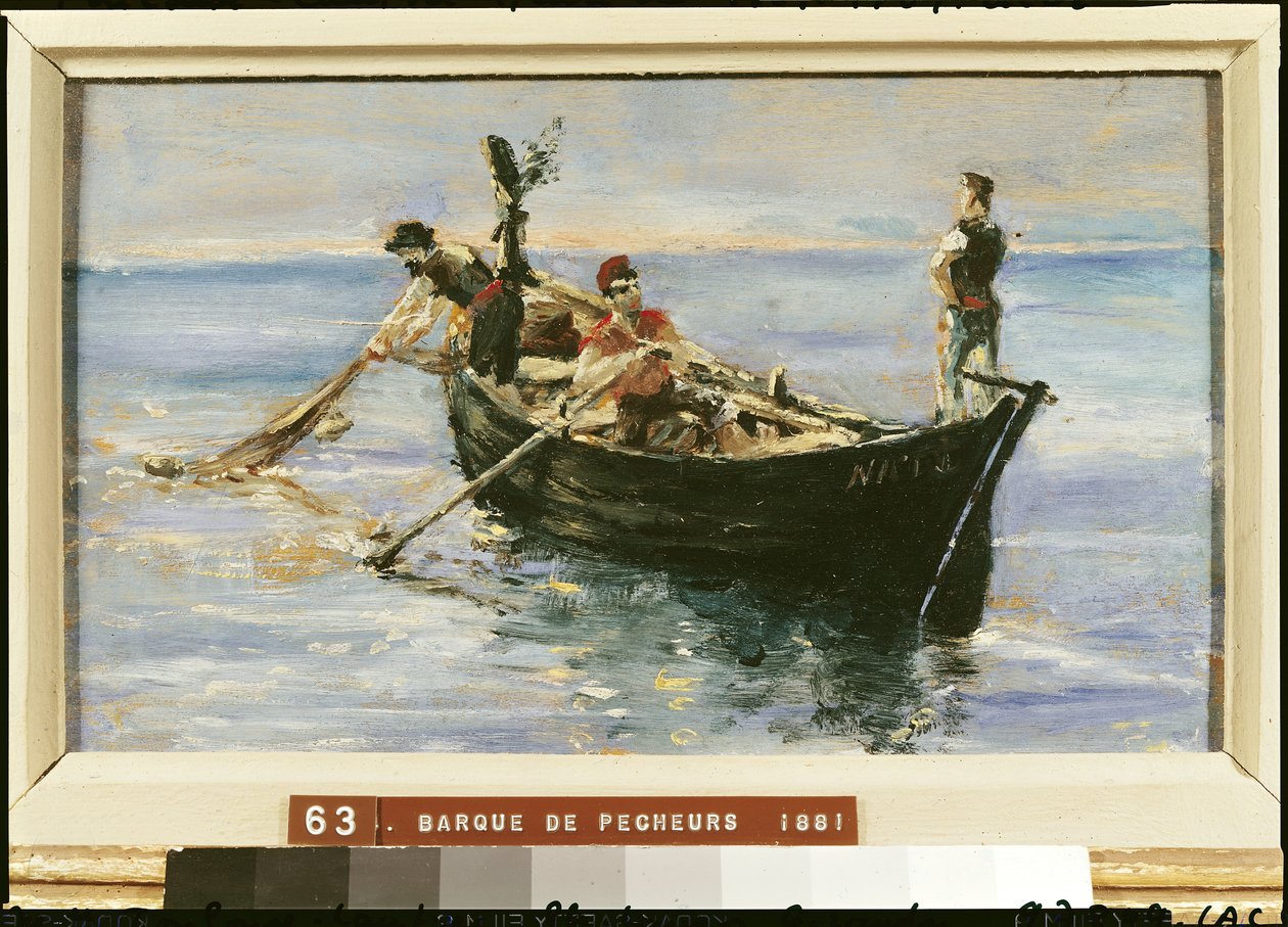 油彩画 漁船と漁師 A. De La Cruz 漁船、1881 | アートプリント